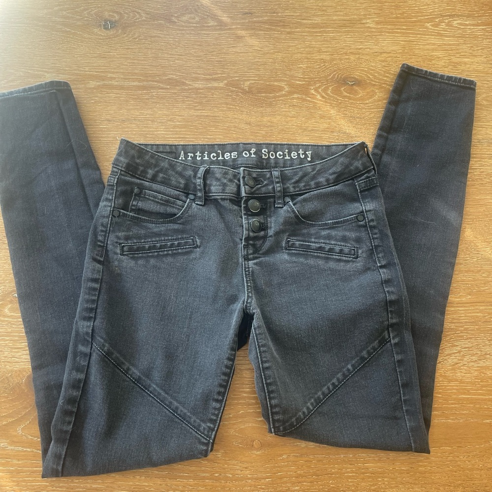 Articles of Society Black Skinny Jeans